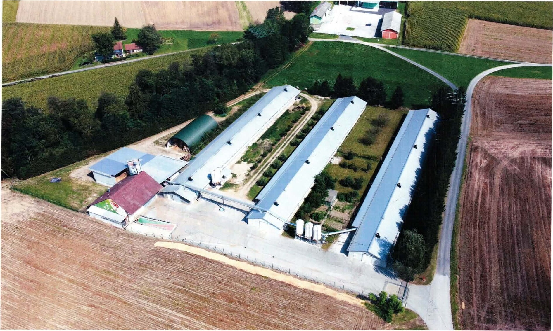 Betrieb Kegl, Luftaufnahme